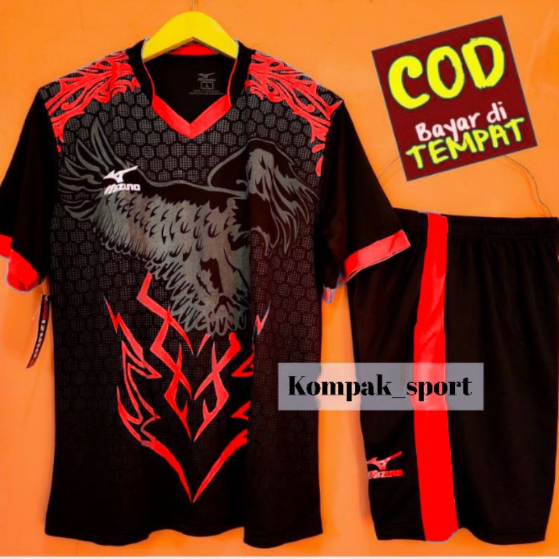 MZ: Jersey Ohlaraga Remaja Dewasa Pria Wanita Baju Sepak Bola Futsal Voli Badminton Tenis Volley Bermotif Garuda