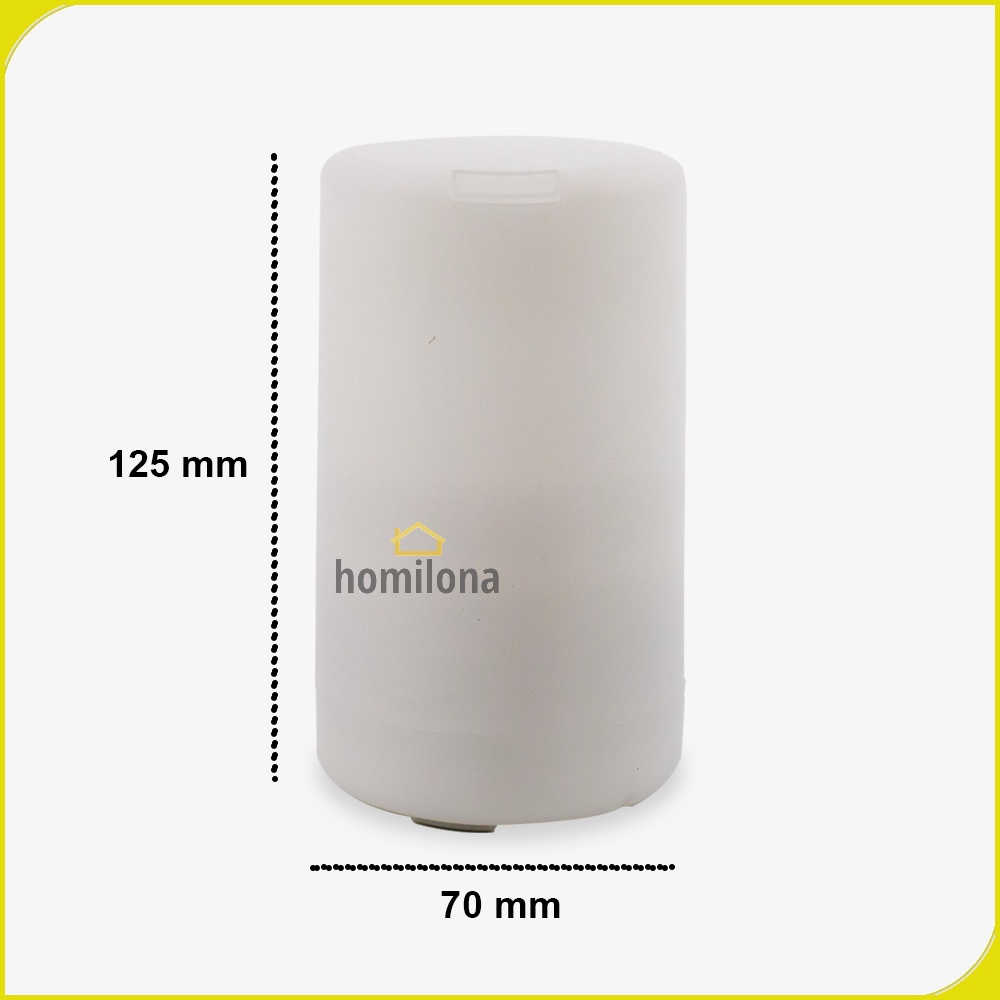 Humidifier Diffuser Aromaterapi Tanpa Kapas Ultrasonic RGB Lamp 125ml Essential Oil Taffware HUMI H213