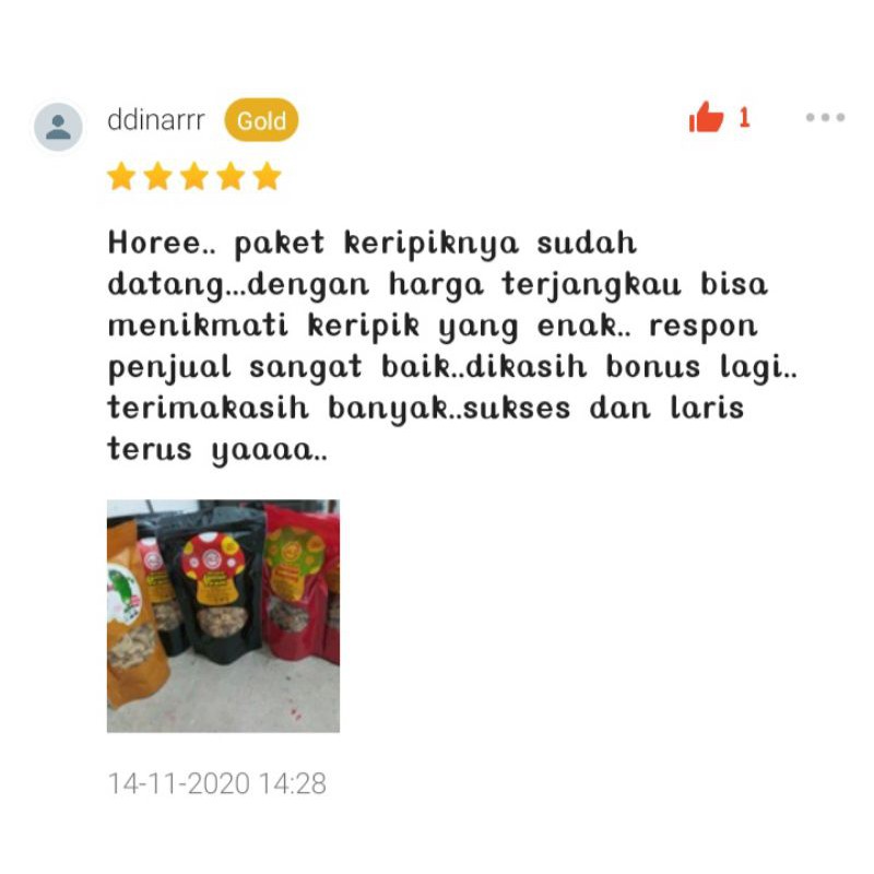 

Piscoklegit_ Kripik / Keripik Jamur Kuping Alz 80 Gram Oleh - Oleh Makanan Cemilan Khas Kebun Teh