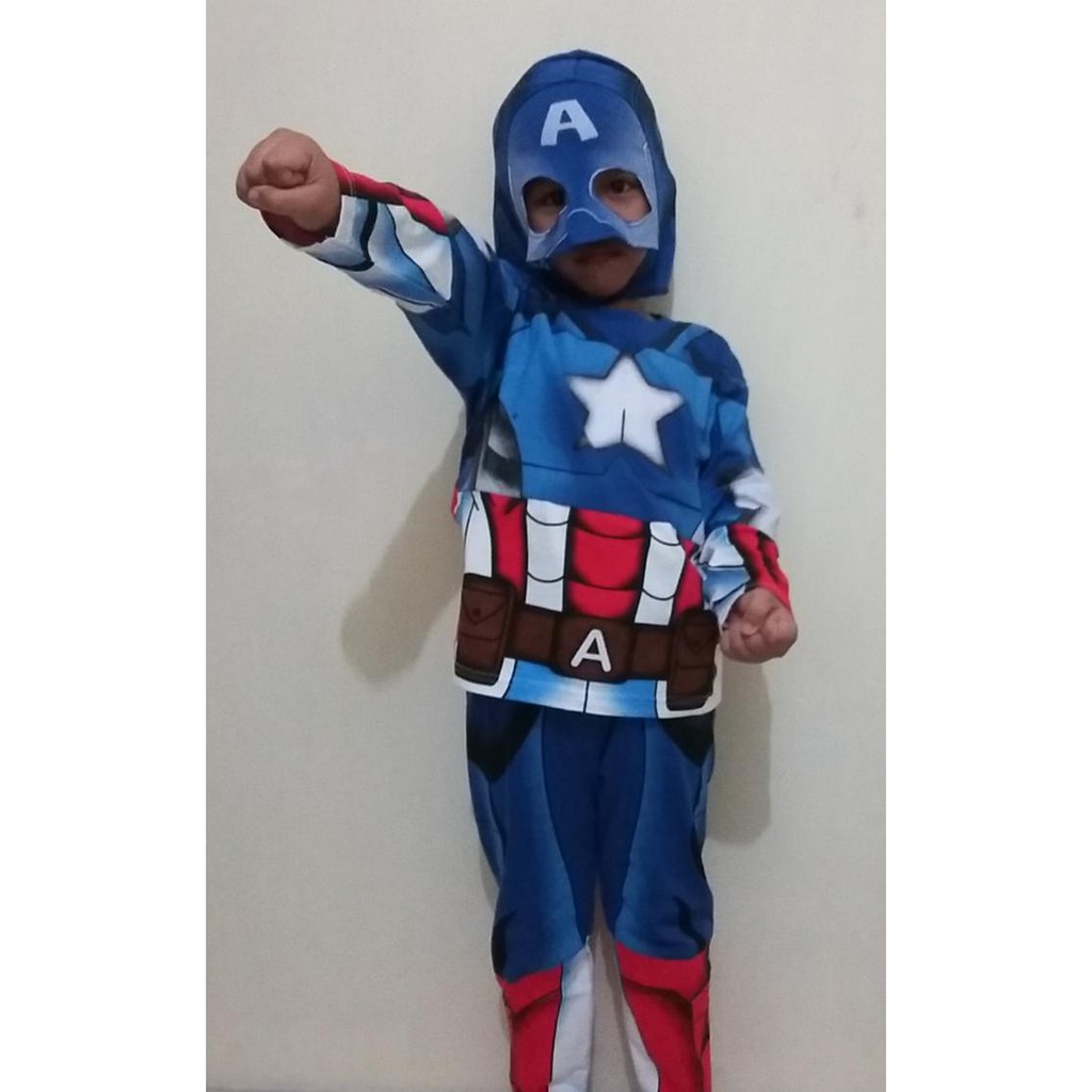 Terbaru Kostum captain america baju anak captain america trend
