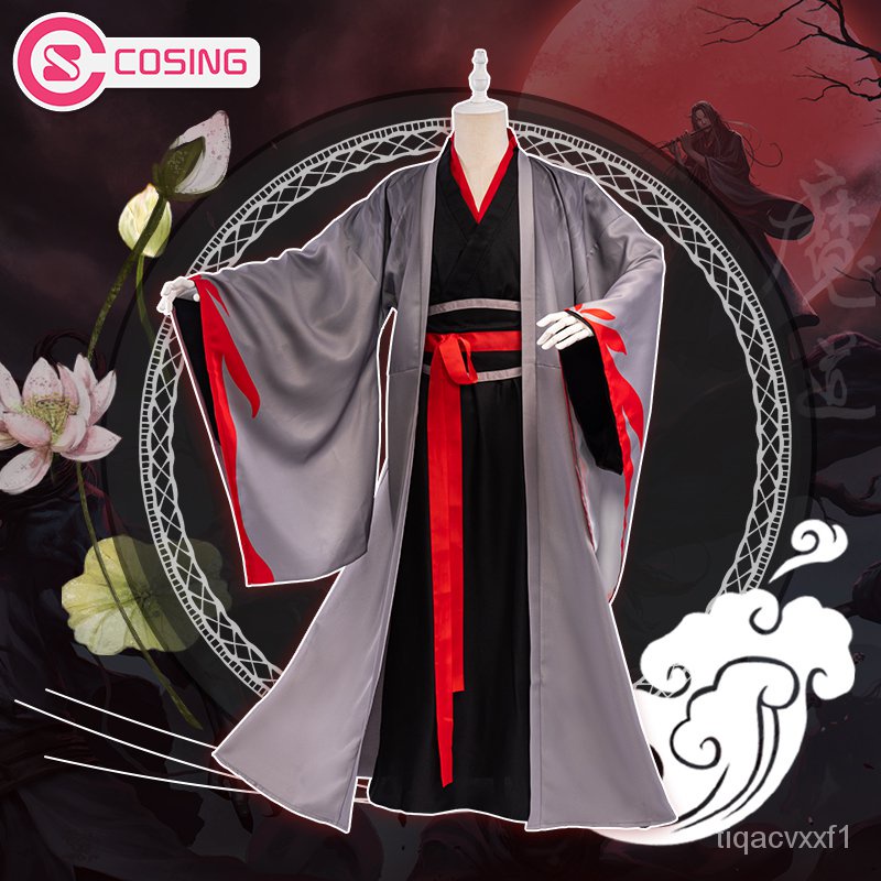 Clearance - UWOWO Mo Dao Zu Shi Yiling Patriarch Ver Wei Wuxian Wei Ying Cosplay Costume For Men Wei