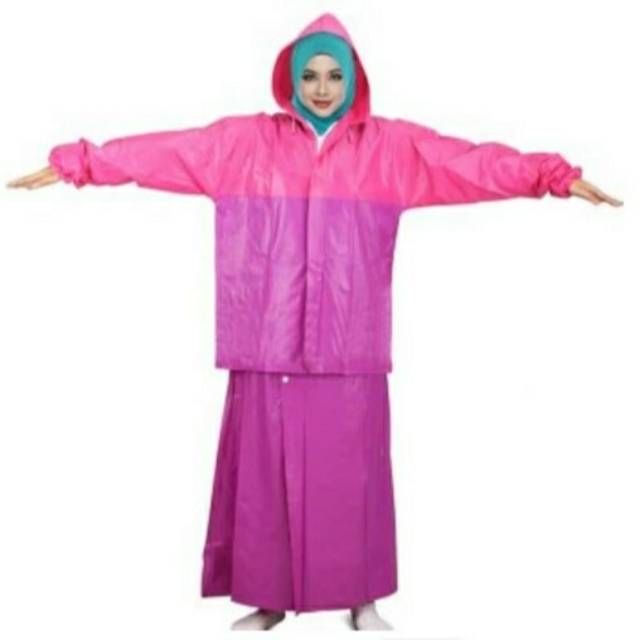 Promo Jas Hujan Rok Jumbo ~ Jas Hujan Wanita Dewasa Jaket Gamis Muslimah Model Terbaru Terlaris