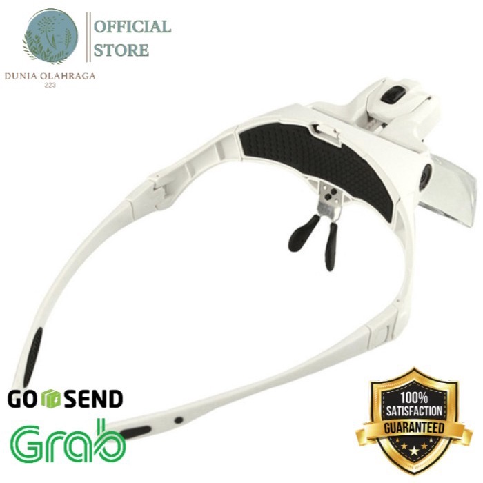 

DO KACA PEMBESAR KEPALA GANDA DENGAN LAMPU OPTIK LED