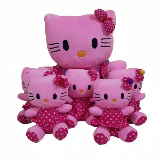 Boneka hello kitty beranak 6