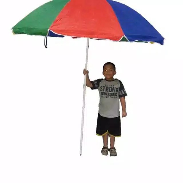 Payung Tenda / Payung Cafe / Payung Pantai Parasol Pelangi 198 cm ( 42&quot; )