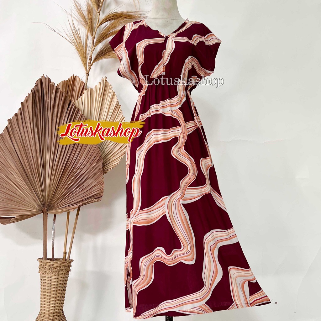 Dress Manohara Panjang Bali Vanesa-Vanesa Maron