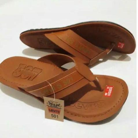 [PRODUK SWE8R] [GRATIS ONGKIR] sandal kulit pria / sendal kulit pria / sendal jepit / sandal levis 5