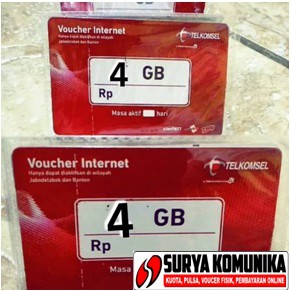 VOUCHER DATA TELKOMSEL 4GB