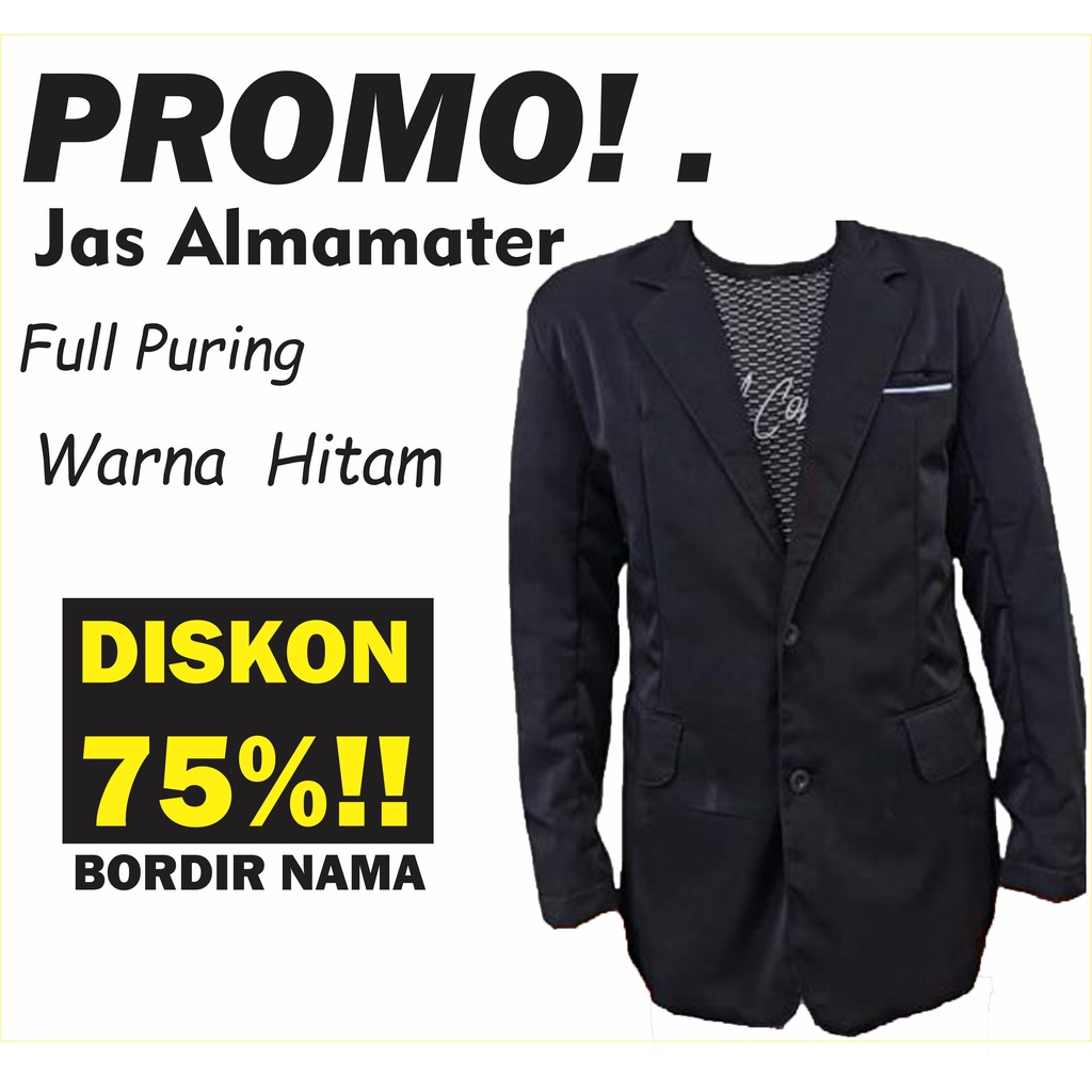 (BISA COD) Jas Hitam polos pria / Blazer pria / Jas / Blazer / Jas murah / Blazer Berkualitas