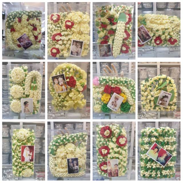 Macam macam melati ronce palsu untuk pengantin