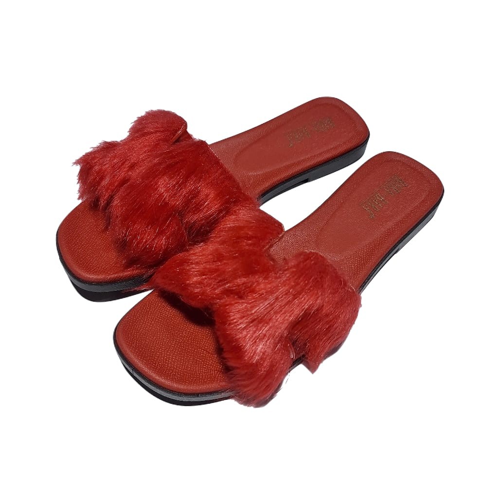 jelly sandal wanita bara bara bludru karet import barabara cewek JSL883-3