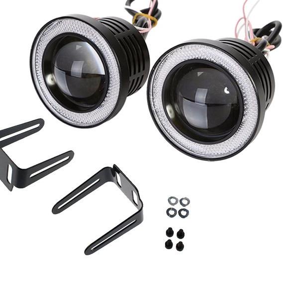 ❉ Foglamp Led Angel Eyes 89mm Projector Universal ❂