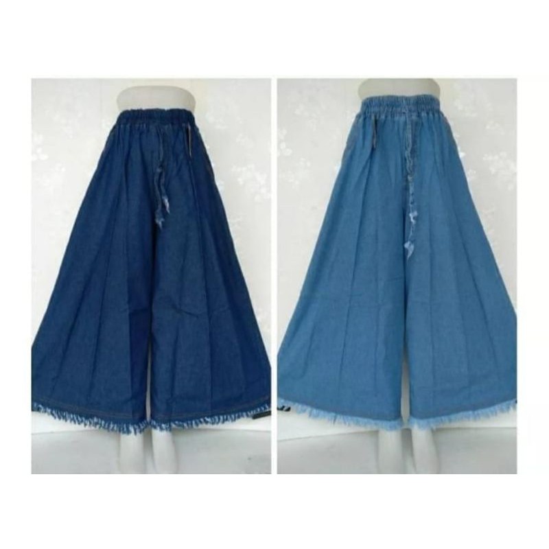CELANA KULOT JEANS/CELANA KULOT JEANS WANITA/CELANA KULOT JEANS JUMBO