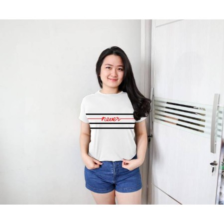  Kaos  Wanita  NEVER Kaos Wanita Casual  Tshirt Tumblr 