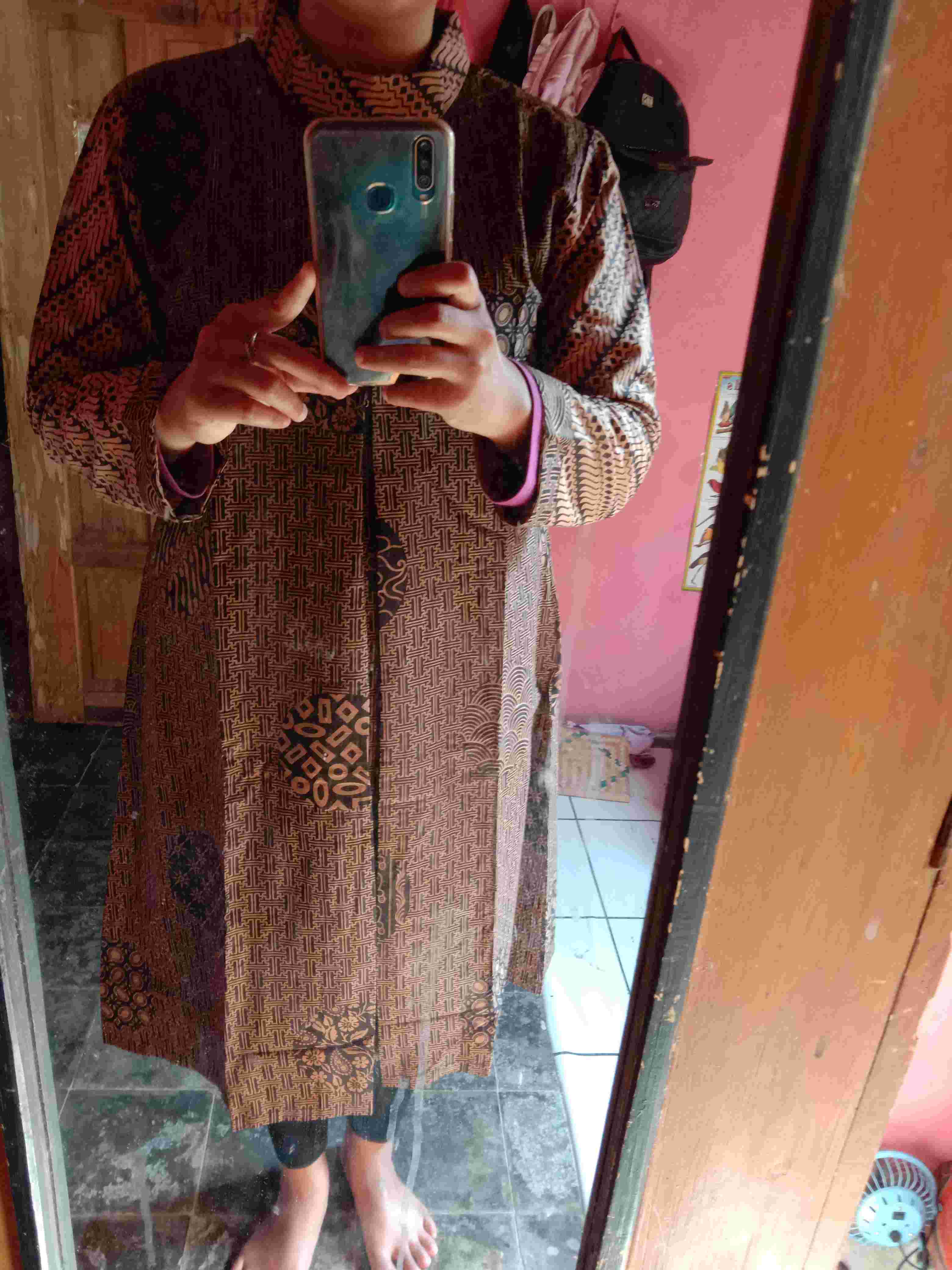 Atasan Dress Batik Wanita Sogan Seno Dsc04946