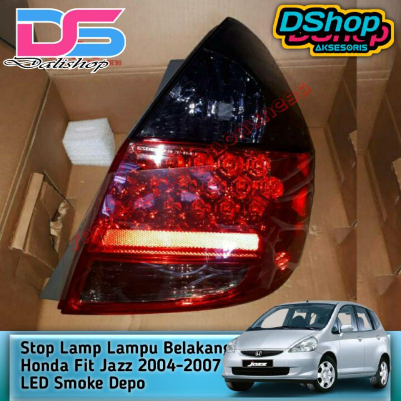 Stoplamp/lampu Belakang Honda Jazz 2004-2007 LED Smoke Depo