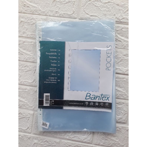 

BANTEX Clear Sheet PP Pocket 1 Pack ukuran FC