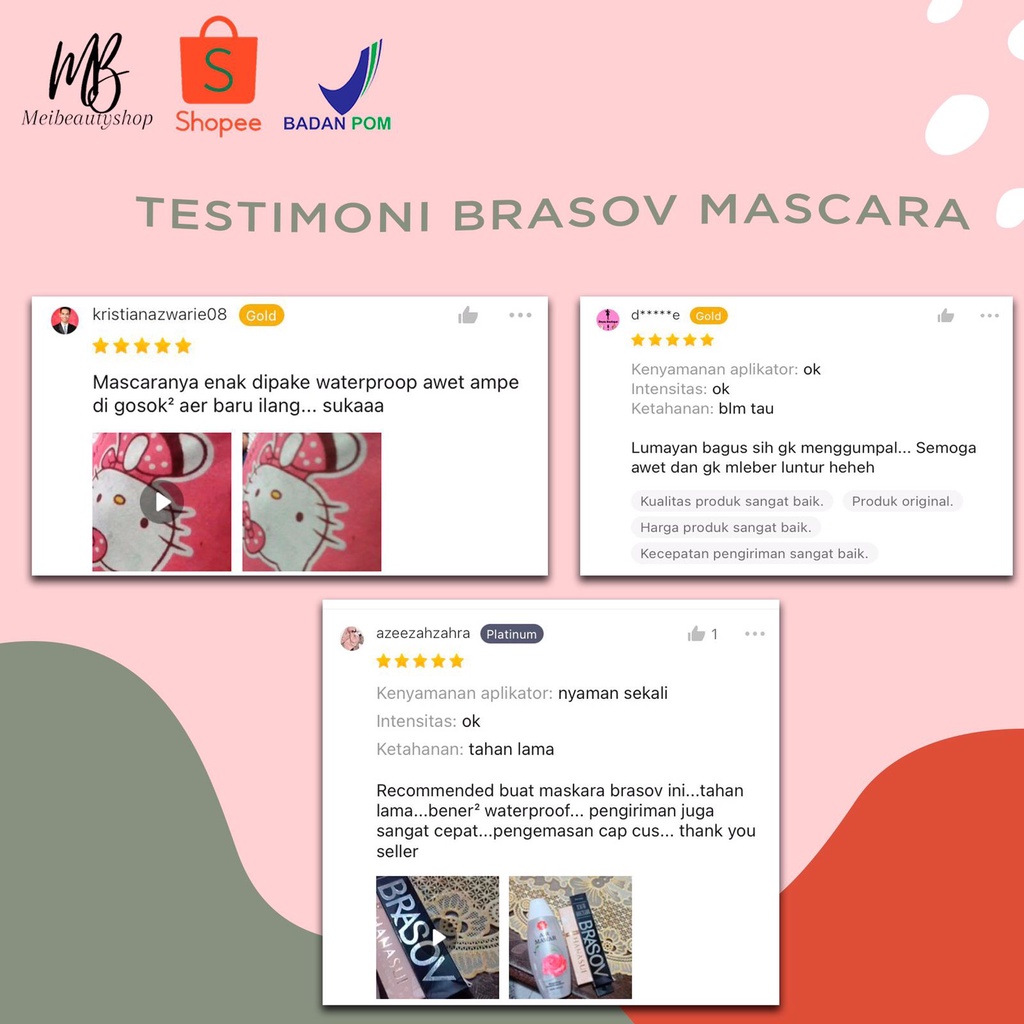 BRASOV (✔️BPOM) Mascara Black 8g | maskara hitam