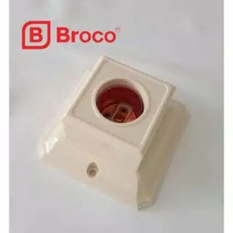 FITTING PLAFON BROCO 1210 KOTAK SEGI EMPAT/fitting lampu broco/fitting plafon broco/tempat lampu