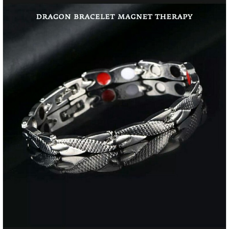 gelang magnet titanium metal pria wanita