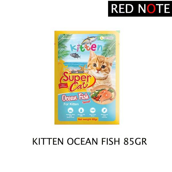 SUPER CAT Pouch Kitten Ocean Fish 85gr