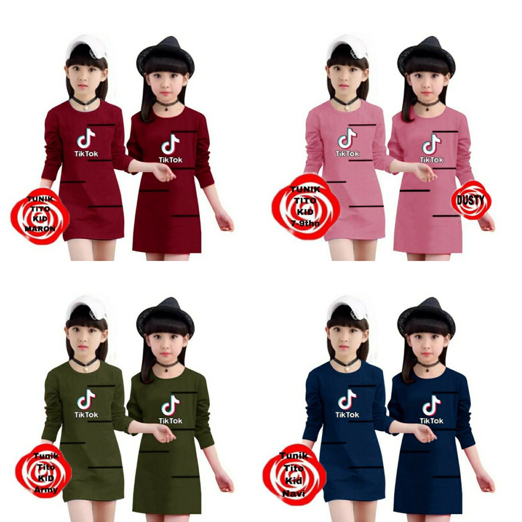 Baju Tshirt Tiktok Tshirt Anak Cewek Model Casual Terkini