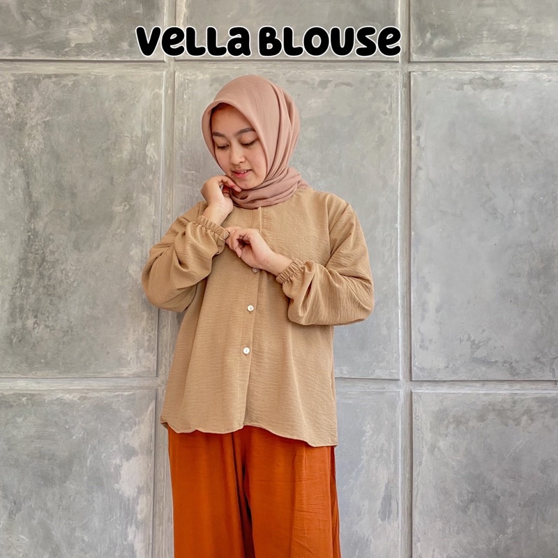 VELLA BLOUSE JUMBO CRINKLE AIRFLOW PREMIUM