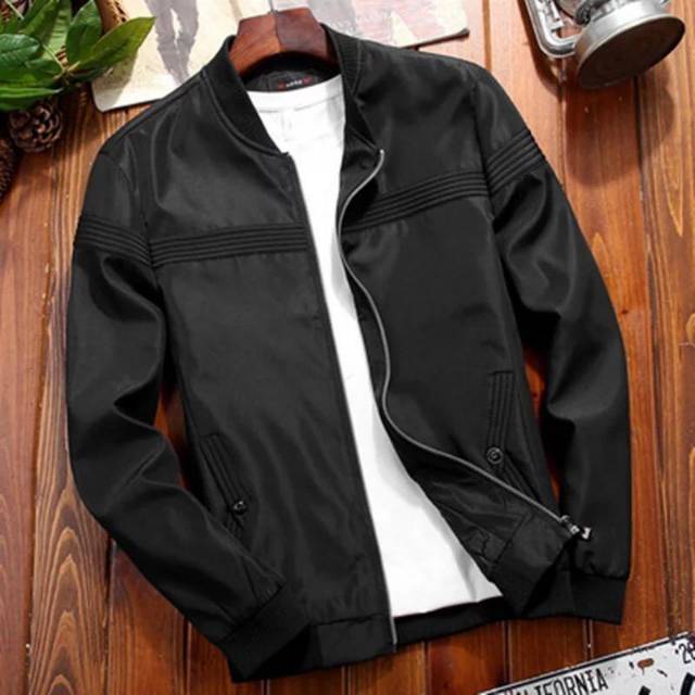 New Jaket bomber polos /jaket bomber trand line /jaket pria /jaket kasual /jaket harrington