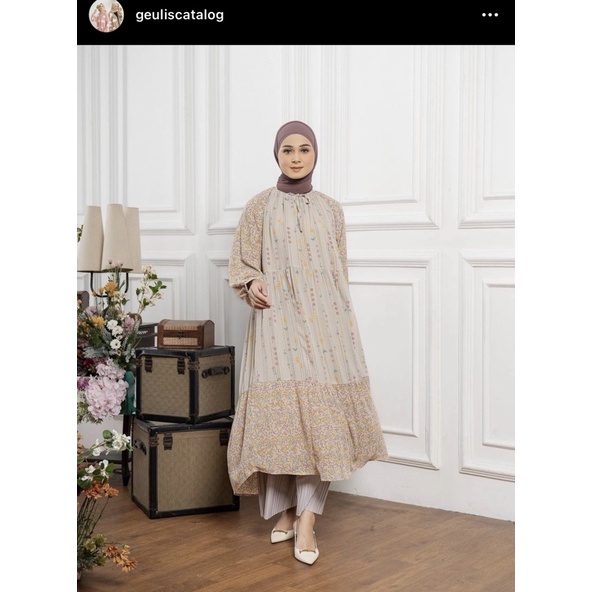 Geulis (Gardenia Midi Dress) Ready Stock