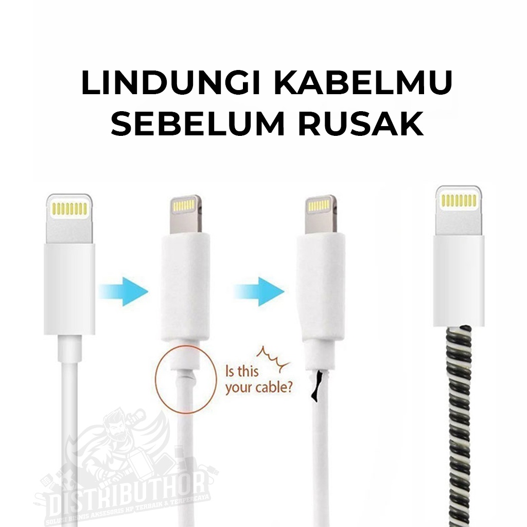 Pelindung kabel spiral cable protector warna pelilit pengaman pelindung kabel murah lentur