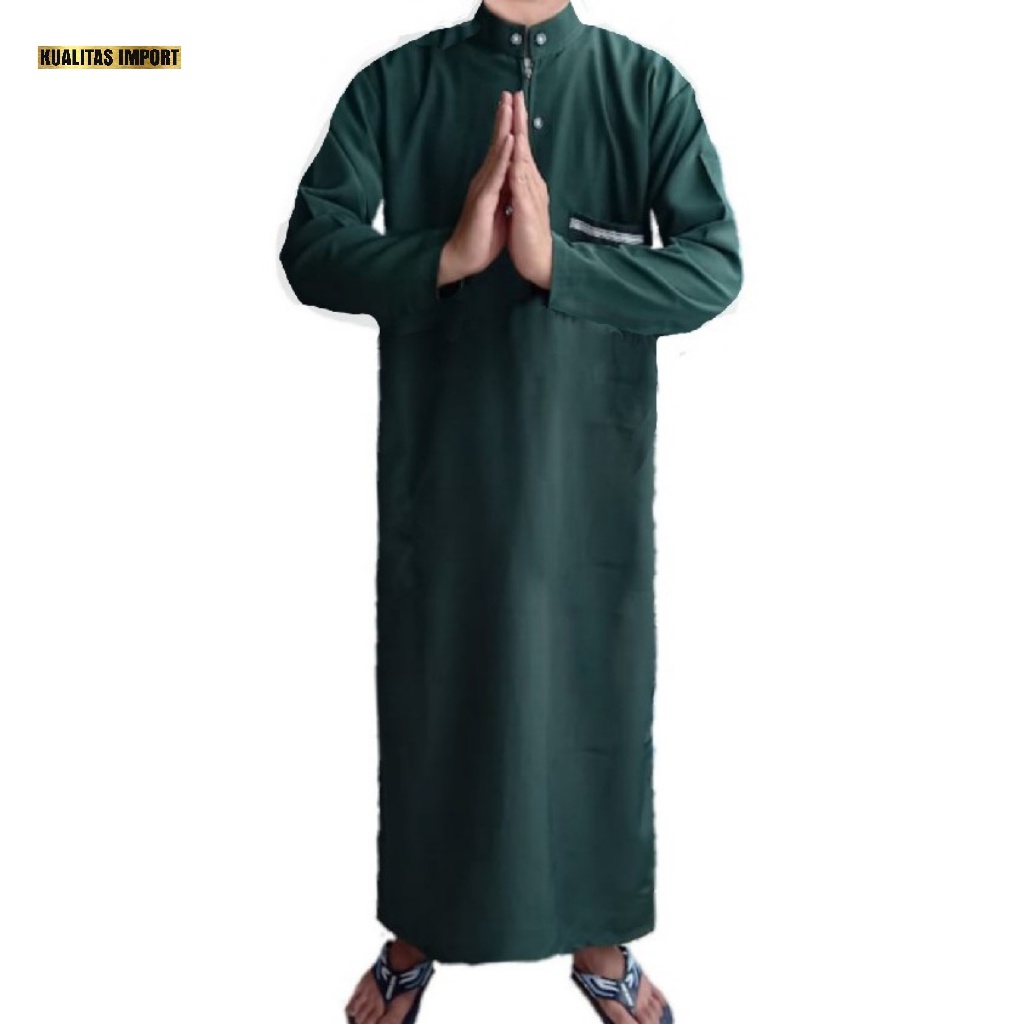 jubah pria PLUS PECI terlaris/gamis laki laki/baju koko dewasa/gamis pakistan arabic/gamis al harby