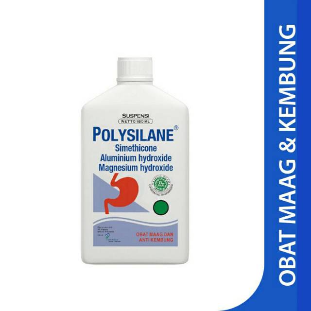 Polysilane syrup | Obat Maag &amp; kembung  100ml / 180ml