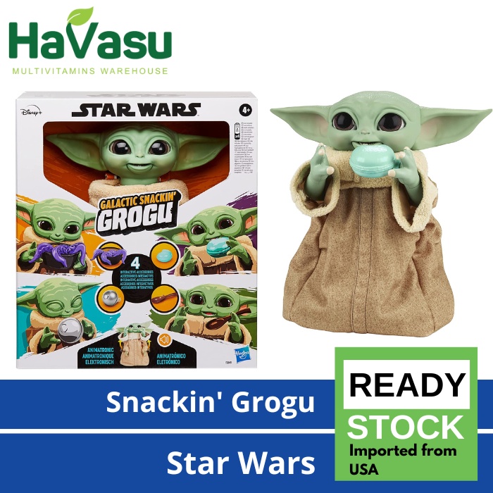 Hasbro STAR WARS Mandalorian The Child atau Galactic Snackin' Grogu Animatronic