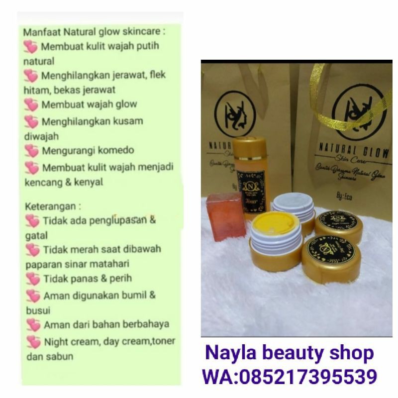 Natural glow skincare