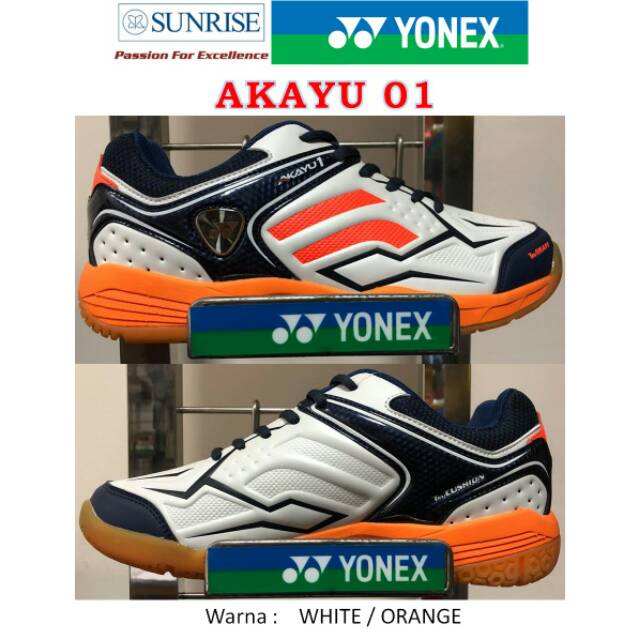 Sepatu Yonex Original Akayu 01 putih/oren