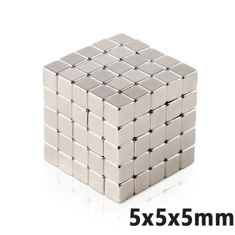 

Taffware Strong Neodymium Magnet NdFeB N35 5x5x5mm - F001699