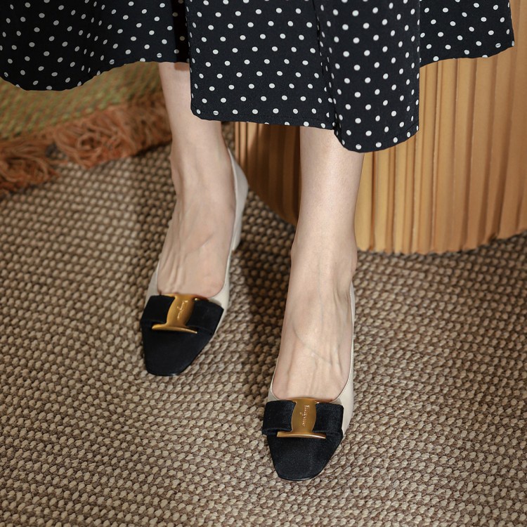 RYS - Ribbon Charm Sepatu Slip-On Wanita Fashion Casual - Ori Import