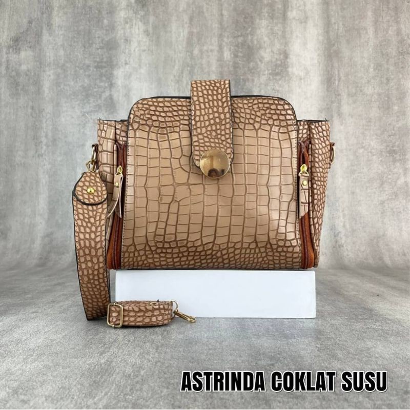 TAS SELEMPANG ASTRINDA COKLAT SUSU, MINT dan BLACK
