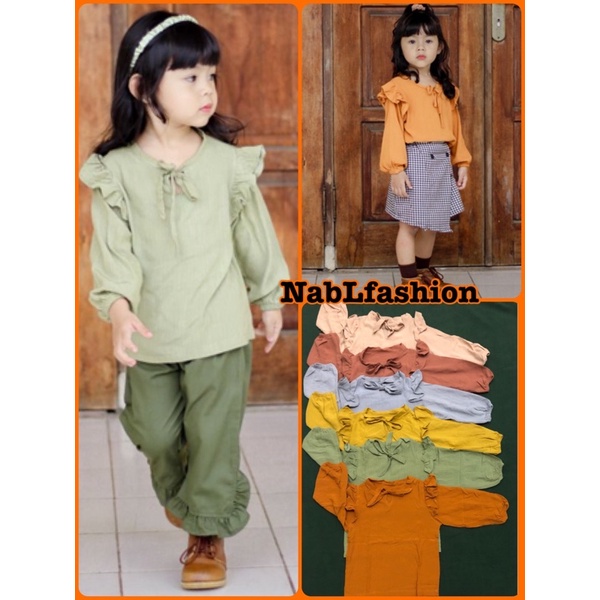 Blouse daisy atasan anak perempuan bahan rayon