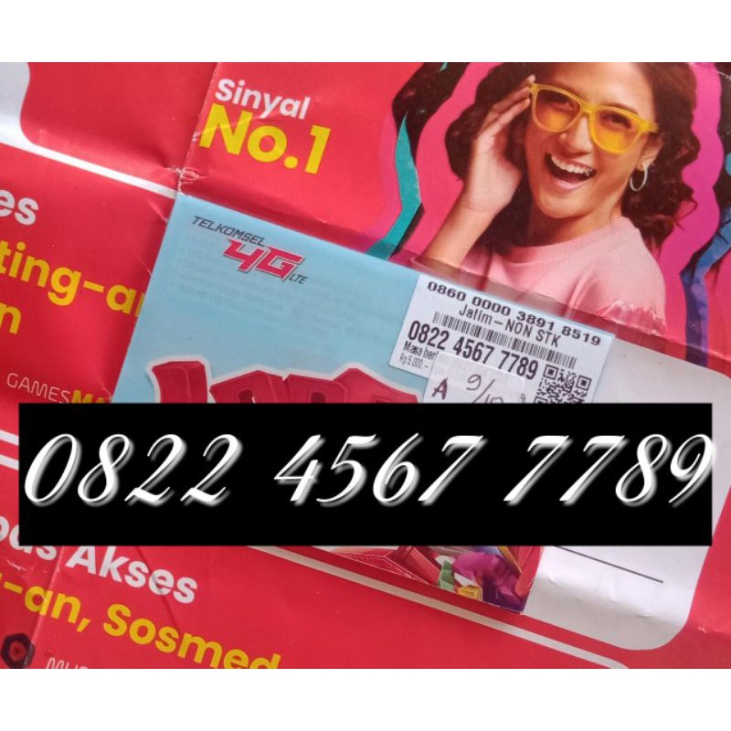 kartu perdana nomor cantik hokky super 0822 4567 7789