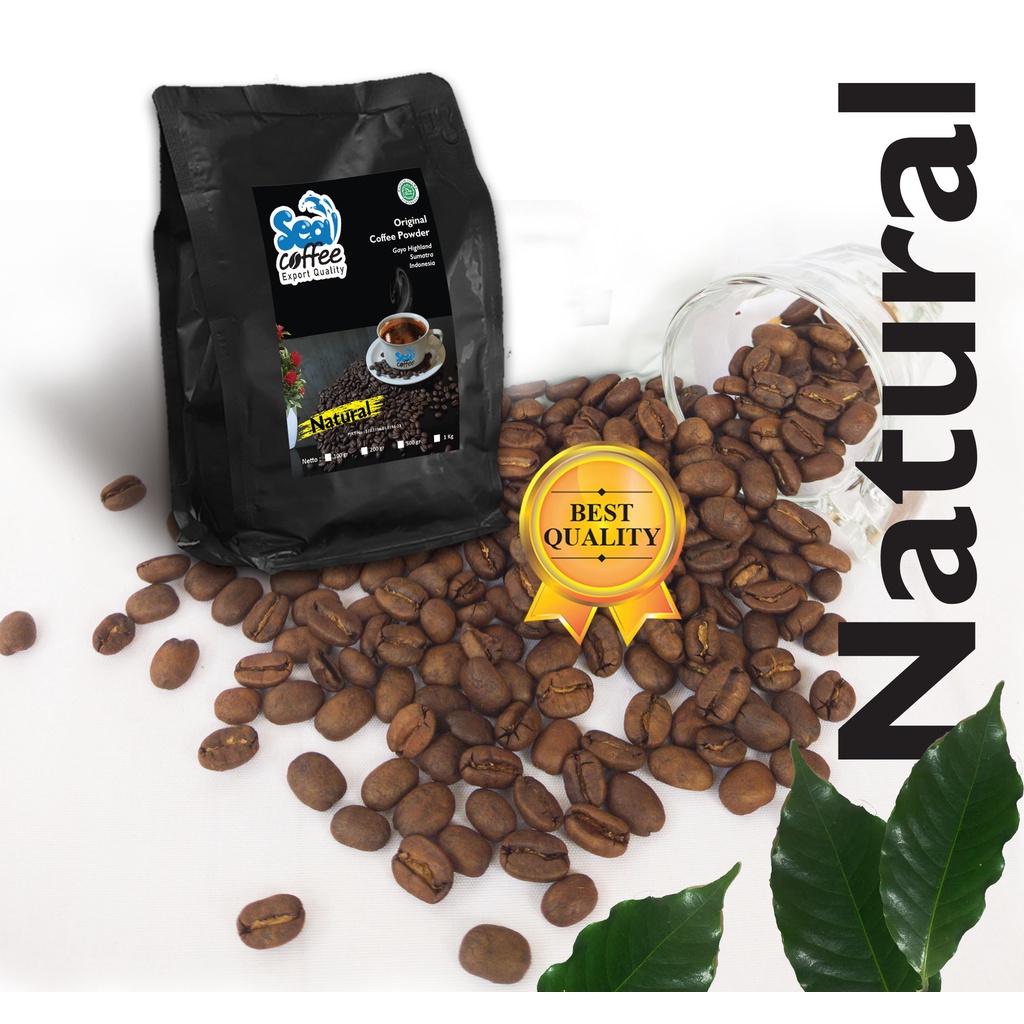 

Kopi Arabika Gayo Natural 100% Asli Bubuk/Roasted beans 500 Gram