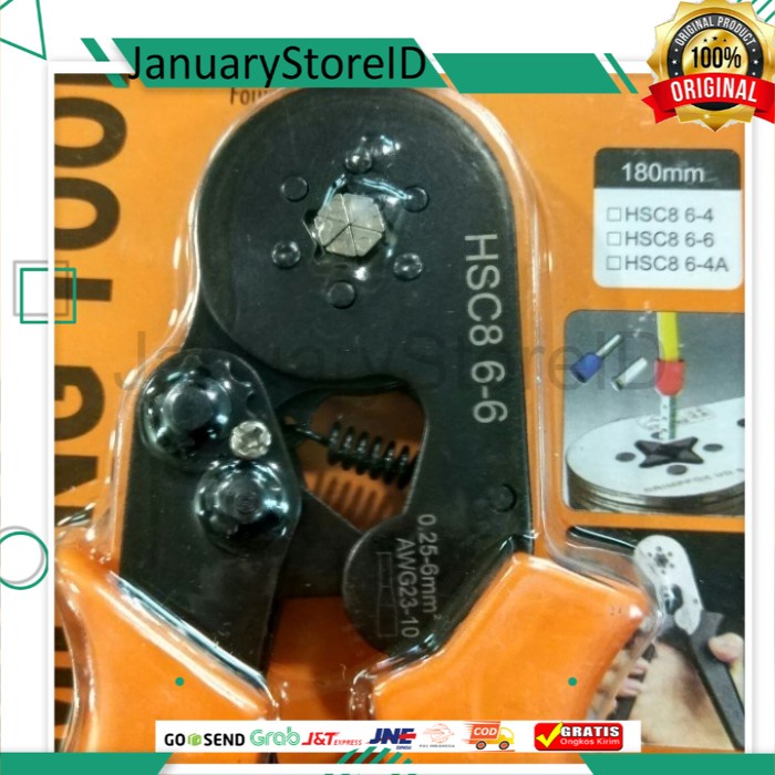 TANG PRESS SKUN FERULES 0,25-6mm CRIMPING TOOLS FERULES