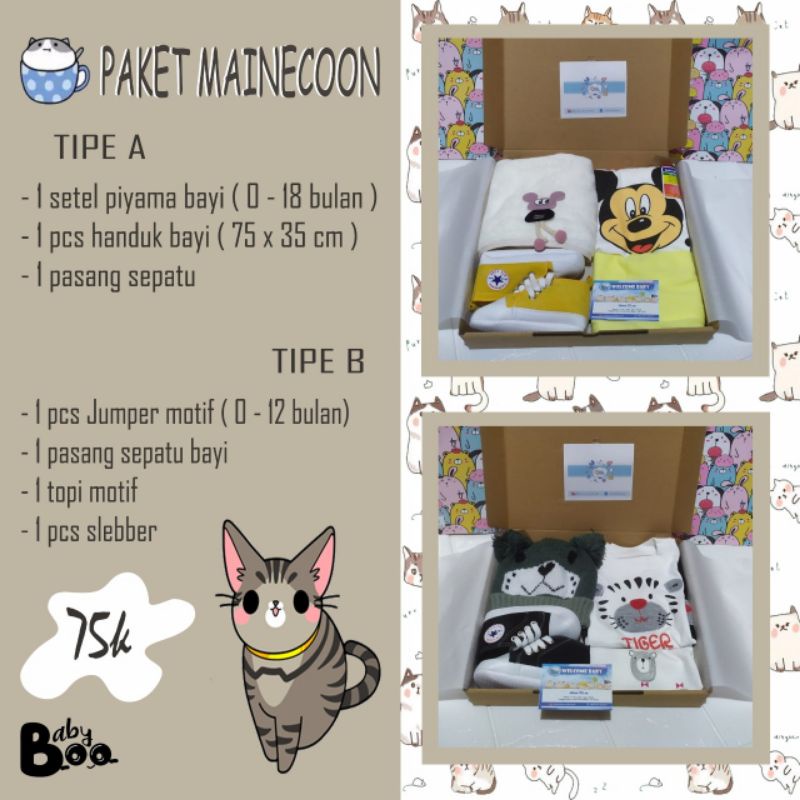 Hampers Paket Mainecoon by Babyboo