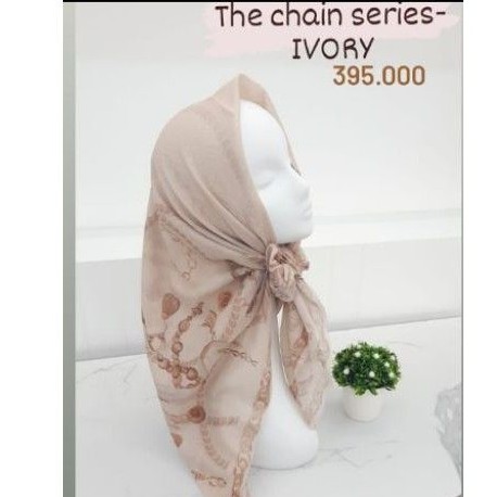 buttonscarves the chain series ivory