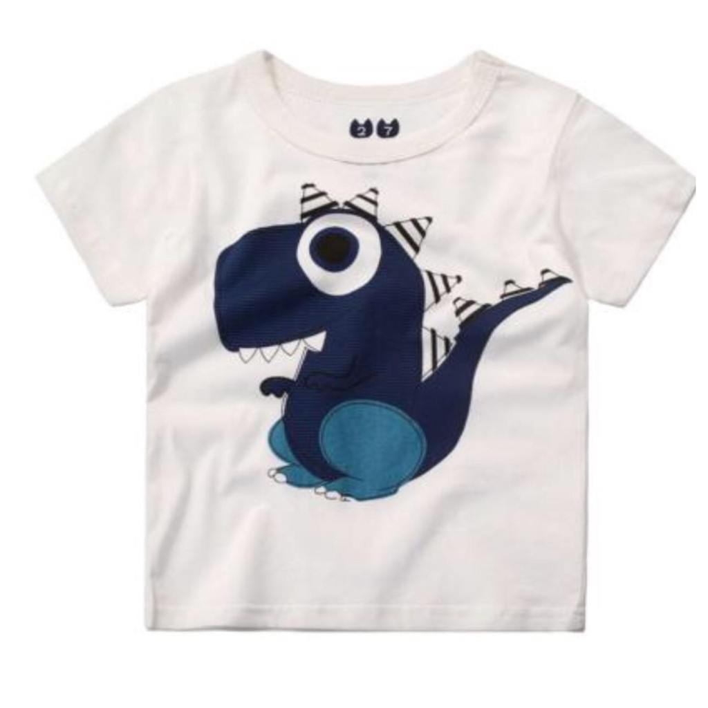 T-Shirt Baju Anak Cute Dino / Baju Atasan Anak / Baju Kaos Anak