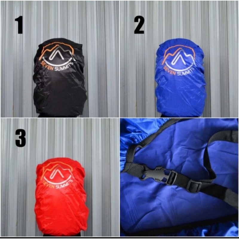 Rain Cover Bag Seven Summits 30 Liter Navy dan Maroon