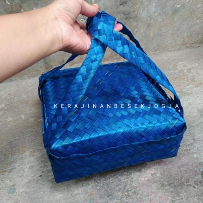 BAYAR COD BESEK JINJING WARNA ANEKA UKURAN besek bambu anyaman bambu besek warna TERMURAH