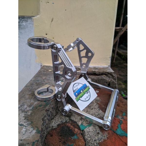 kupingan set dudukan plat nomor lampu pesek CNC as 31 / 33