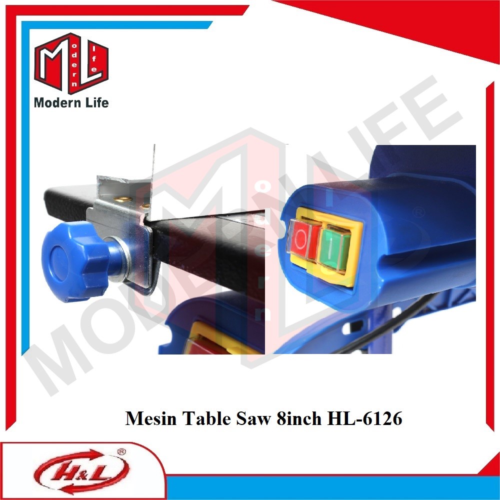 HL Mesin Gergaji Kayu Meja 8 Inch HL-6126 / Table Saw 8&quot; HL 6126