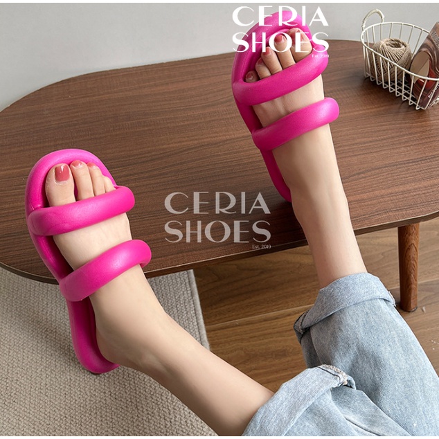 BALANCE Sandal Slop Wanita Import Bangkok Bahan Karet PVC Elastis Non-Slip Rubber 2025